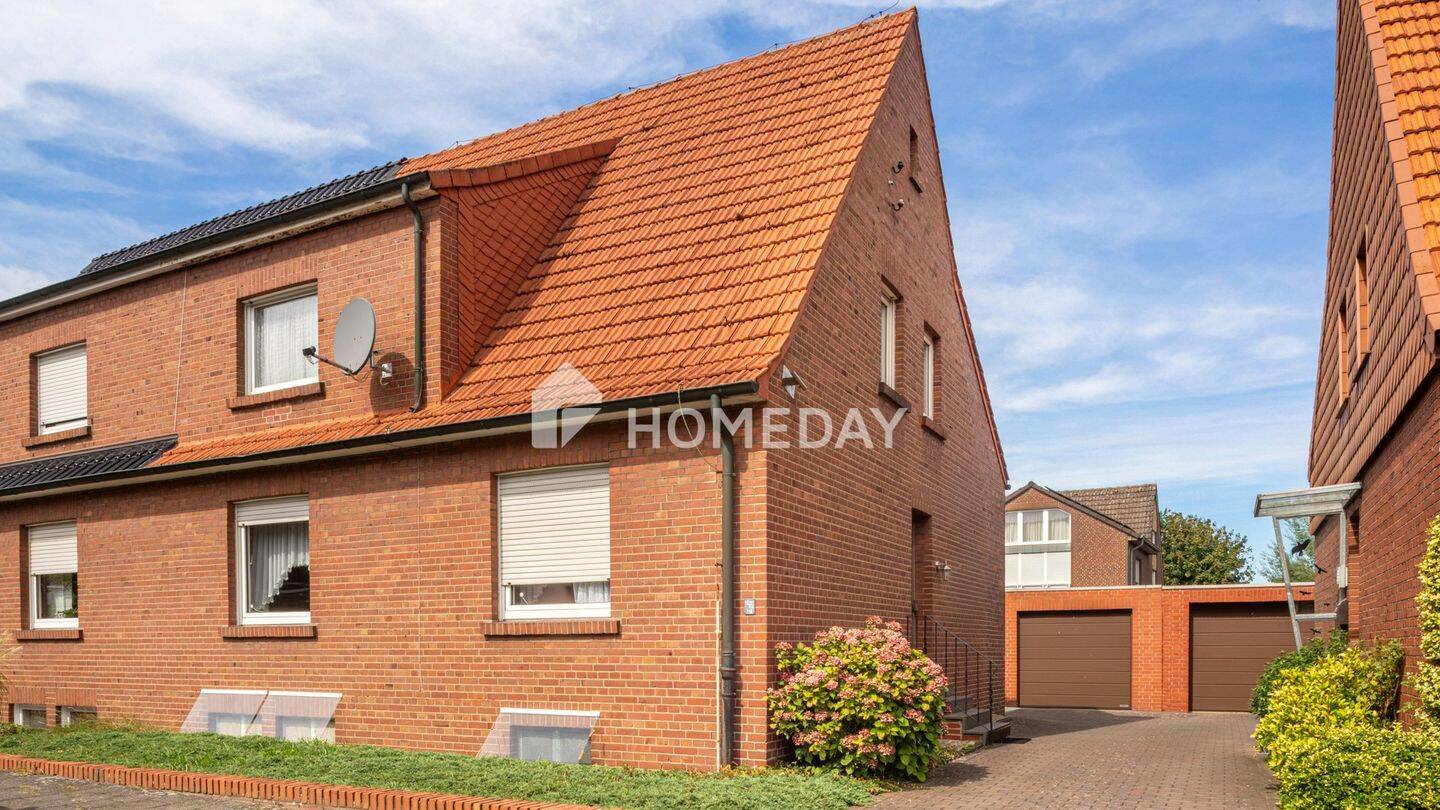 Charmante Doppelhaushälfte mit 140 m², Garten, Terrasse und großer Garage in Emsdetten, 48282 Emsdetten