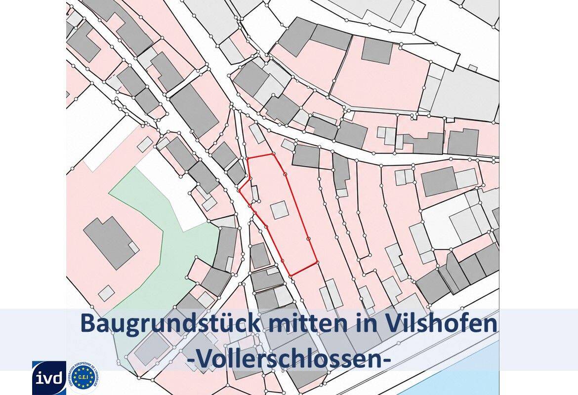 SELTENHEIT: SONNIGES  BAUGRUNDSTÜCK MITTEN IN DER STADT VILSHOFEN, 94474 Vilshofen an der Donau