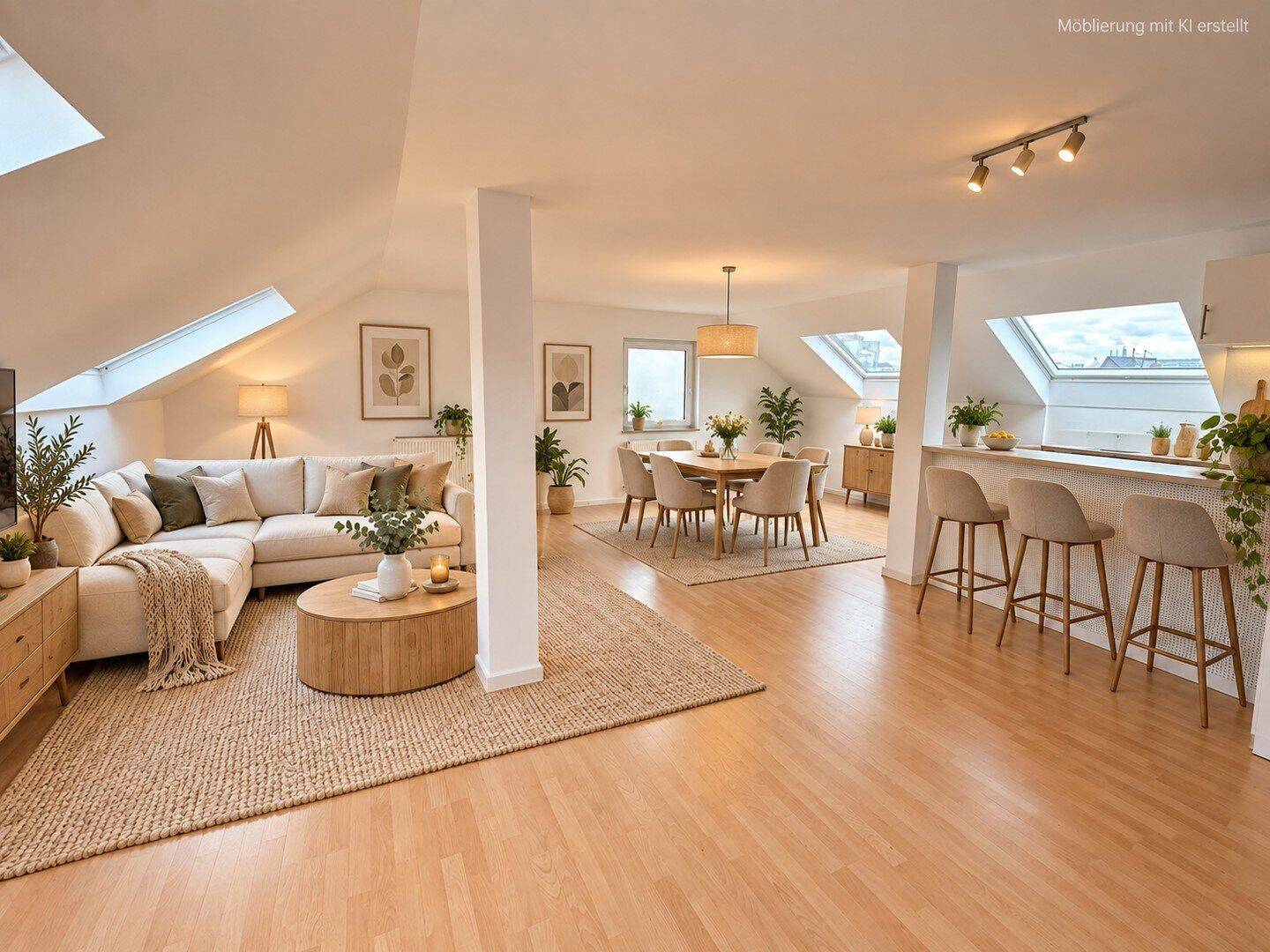 Helle 2-Zimmer-Dachgeschosswohnung mit Einbauküche in zentraler Lage, 74072 Heilbronn (Heilbronn)