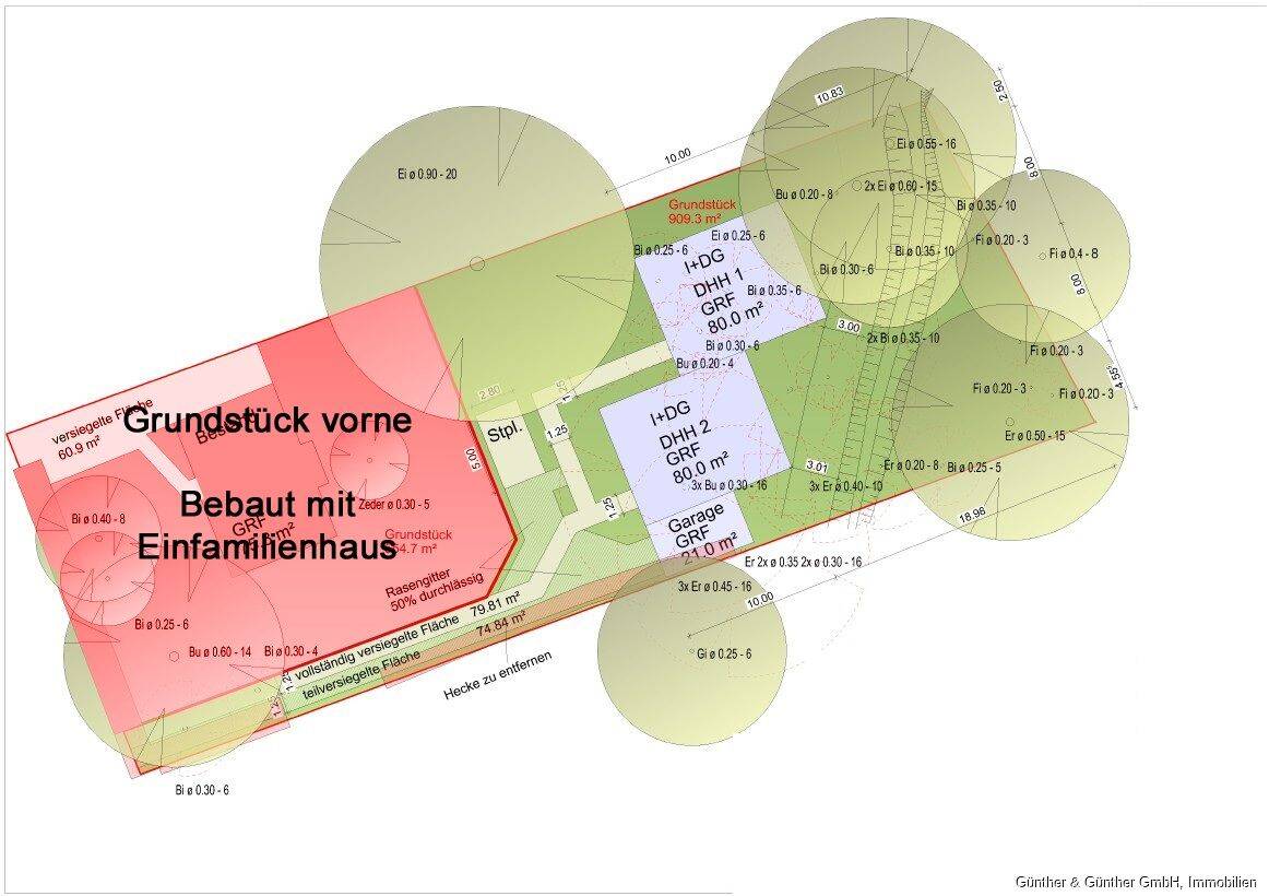 Attraktives Baugrundstück von 909 m² mit genehmigtem Vorbescheid in ruhiger Lage von Sasel, 22393 Hamburg (Wandsbek Bramfeld Poppenbüttel Sasel Wellingsbüttel)