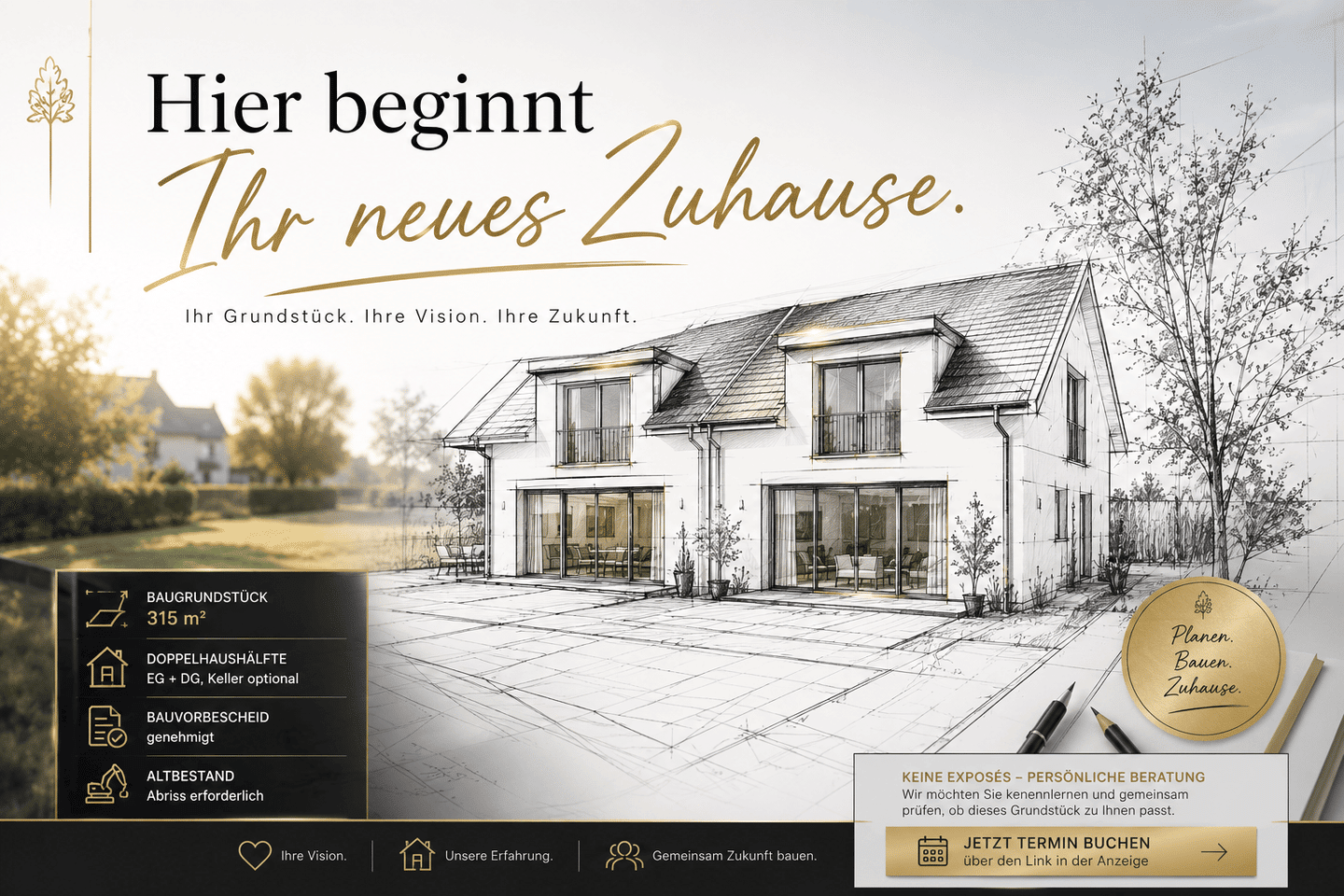 Hier beginnt Ihr Traum vom eigenen Zuhause -Ruhig wohnen. Schnell in München., 85253 Erdweg