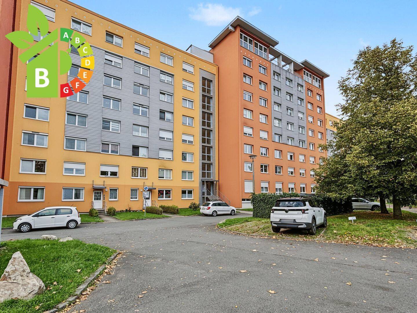 Energieeffiziente 4-Raum-Maisonette mit Balkon und Blick auf die Leipziger Skyline – bezugsfrei, 4347 Leipzig (Heiterblick Schönefeld Schönefeld-Abtnaundorf Schönefeld-Ost Thekla)
