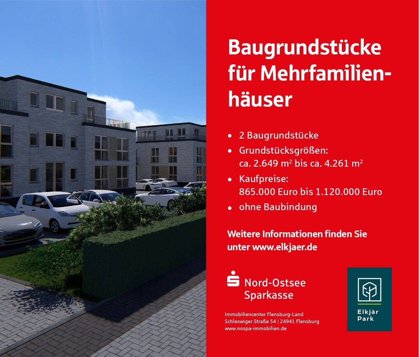 Zu Hause im Herzen Angelns! Wählen Sie aus 2 Baugrundstücken für Mehrfamilienhäuser, 24986 Mittelangeln