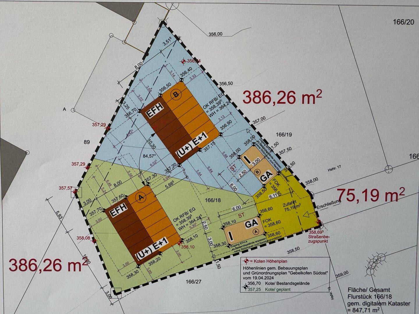 Baugrund für ein o. zwei freistehende Einfamilienhäuser in der Gemeinde Obertraubling, 93083 Obertraubling