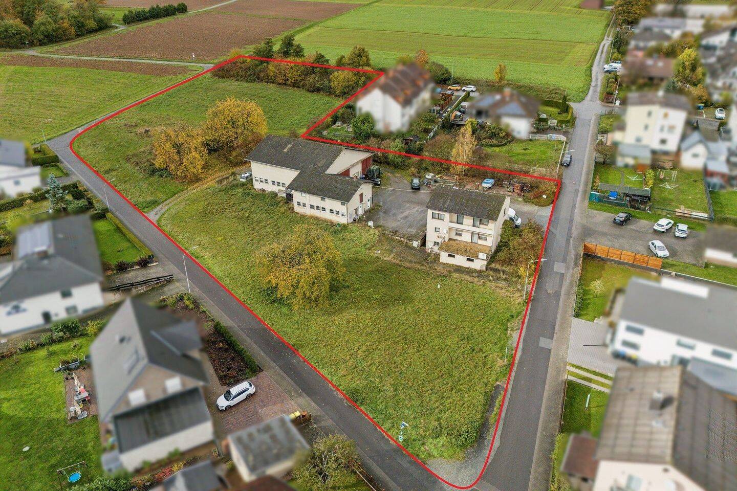 Schöffengrund-Laufdorf: 9000 m² bebaubares Areal mit Alt-Bestand zur Entwicklung/Projektierung, 35641 Schöffengrund