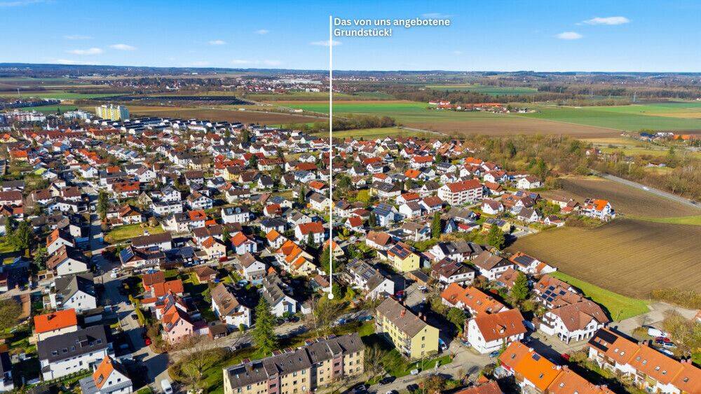 MGF-Group: Mögliche Bebauung 6 Reihenhäusern oder 3 Reihenhäusern mit 5 Wohnungen, §34 BauGB., 82140 Olching