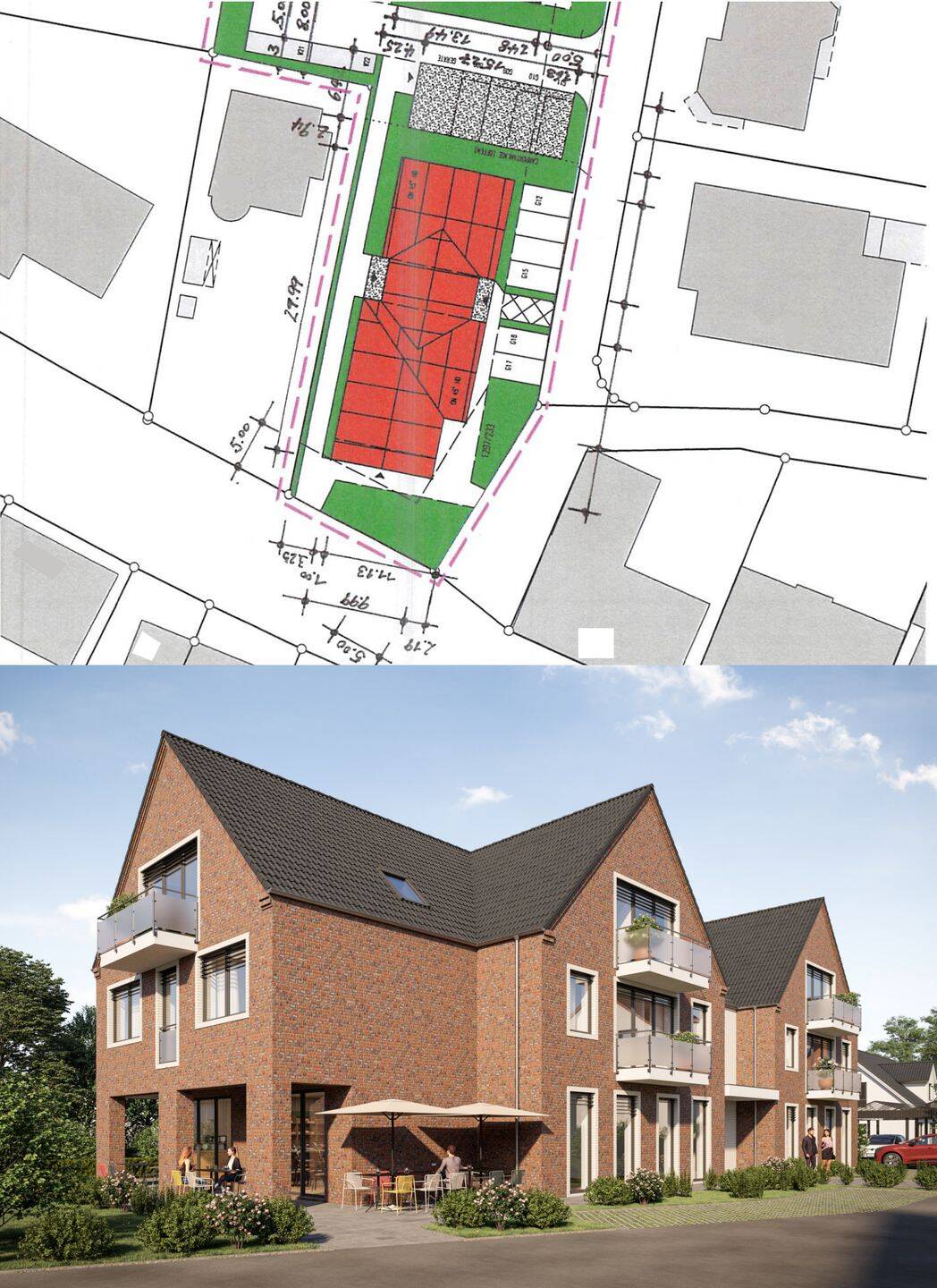 Baugrundstück inkl. Baugenehmigung für Wohn- und Geschäftshaus in Essen (Oldenburg) – LK Cloppenburg, 49632 Essen (Oldenburg)