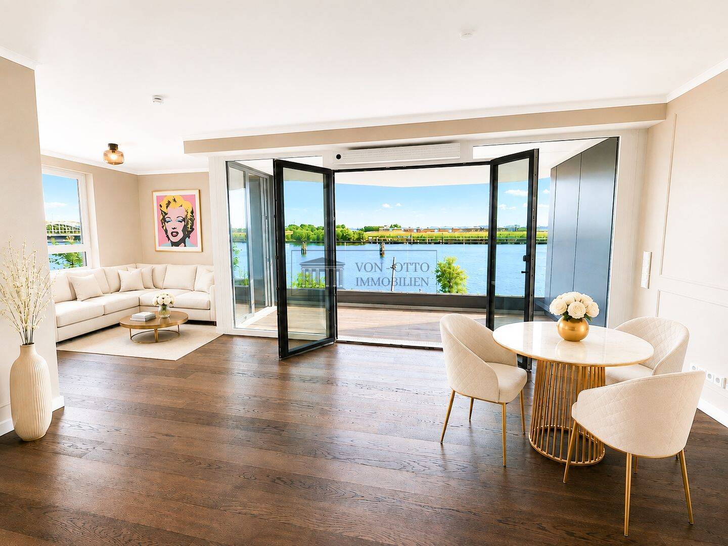 Exklusives Wohnen in 1. Reihe an der Elbe mit perfekter Südlage, 20457 Hamburg (Mitte)