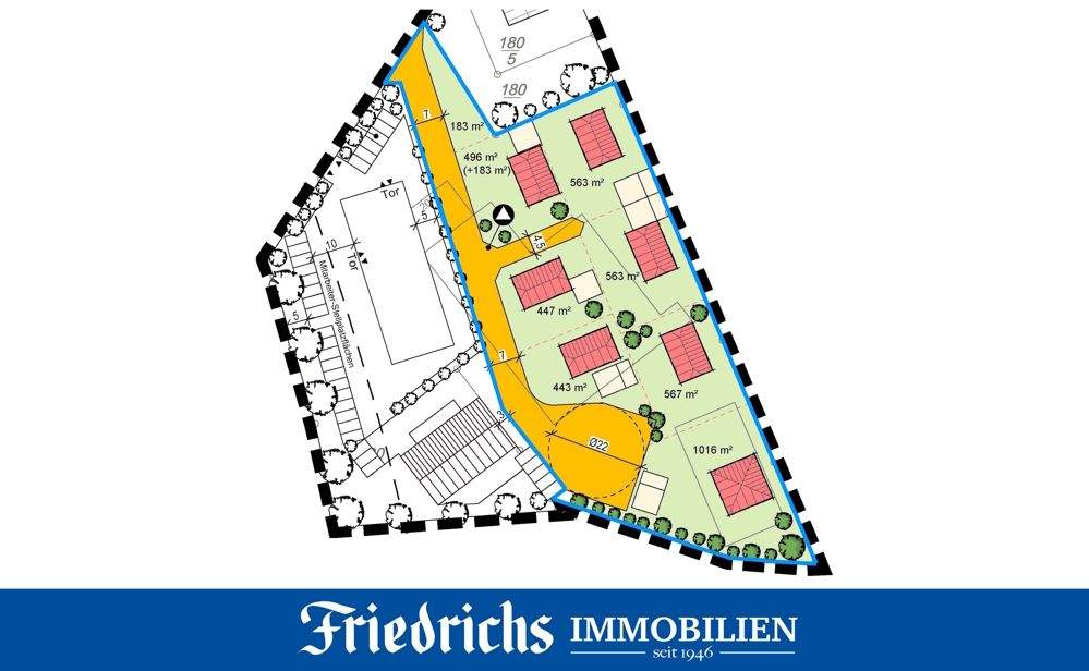 Achtung Bauunternehmer! Großes Grundstück zur Bebauung mit Einzel-/Doppelhäusern in Bad Zwischenahn, 26160 Bad Zwischenahn