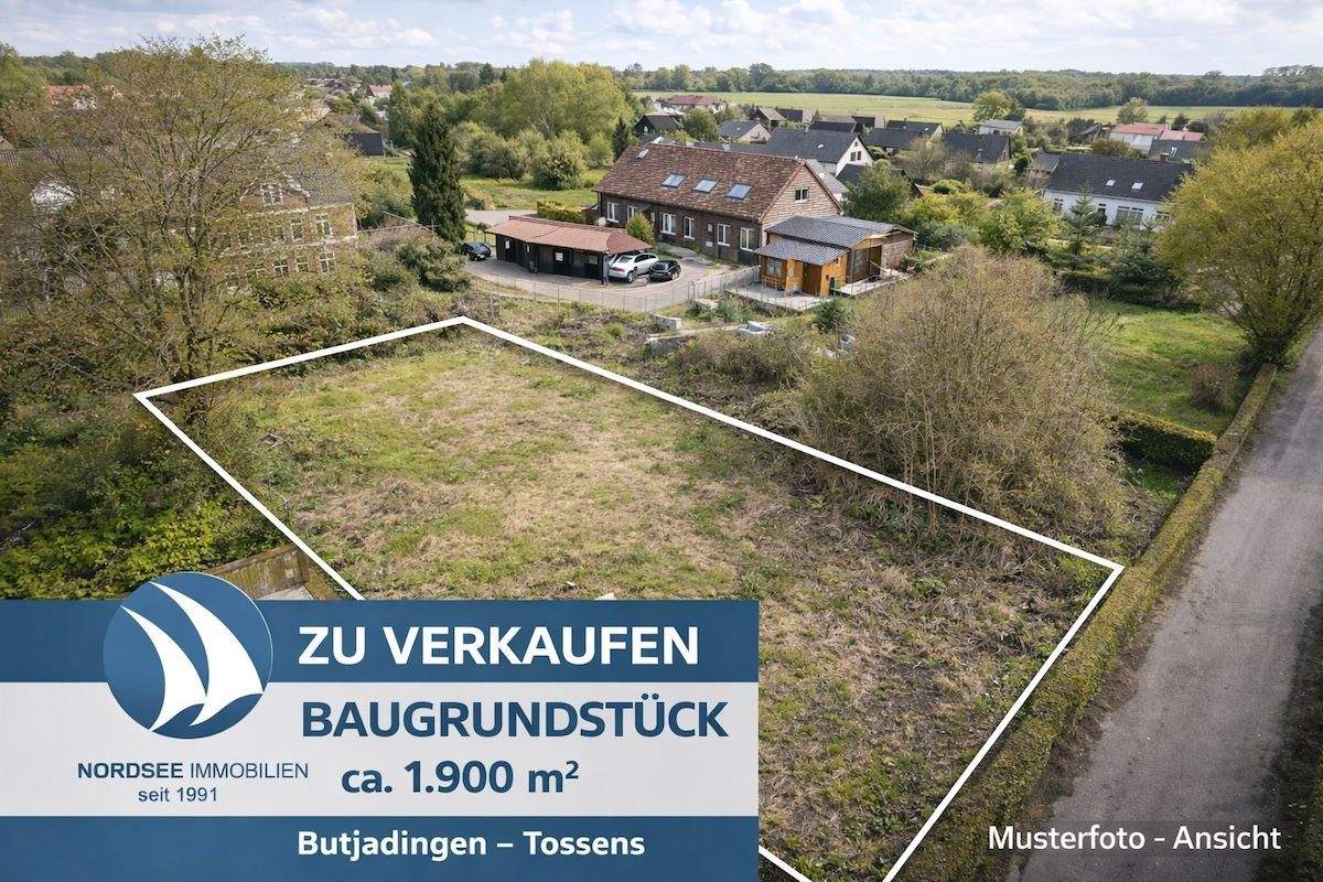 Großzügiges Baugrundstück in Tossens – ca. 1900 Quadratmeter voller Möglichkeiten!, 26969 Butjadingen