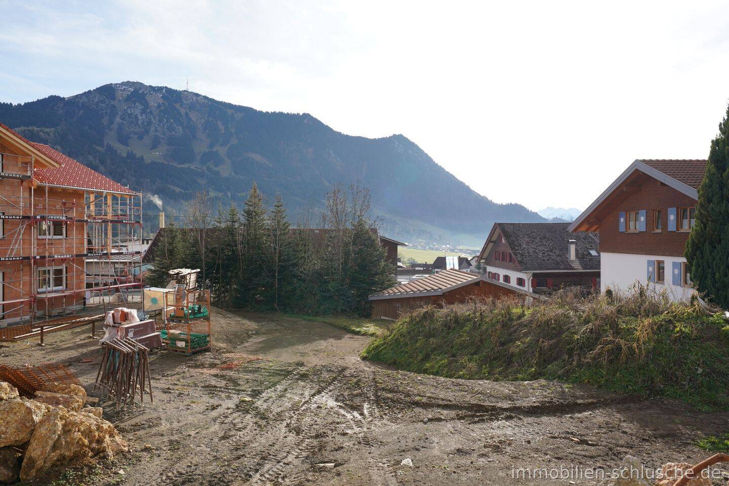 Geniales Baugrundstück mit Baugenehmigung und herrlichen Bergblick in Rettenberg, 87549 Rettenberg