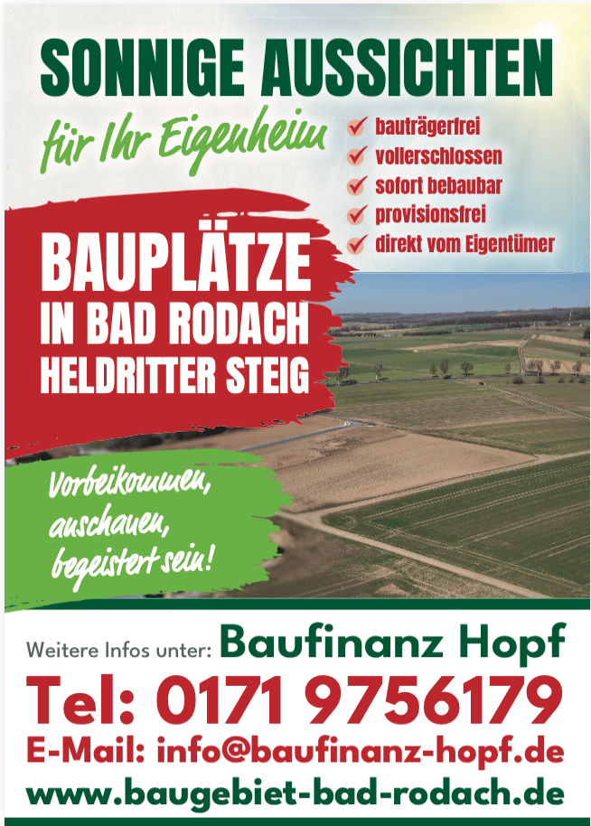 Baugrundstück in Bad Rodach, 96476 Bad Rodach