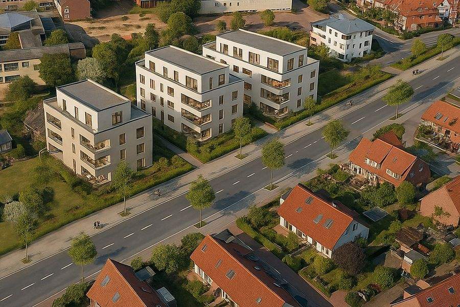 Grundstück, einschließlich genehmigungsfähiger Vor-/Entwurfsplanung für drei Mehrfamilienhäuser!, 30916 Isernhagen