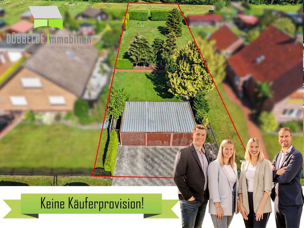 Baulücke am Naturschutzgebiet | B-Plan vorhanden | Großes Grundstück für Wohn- oder Doppelhaus, 26802 Moormerland
