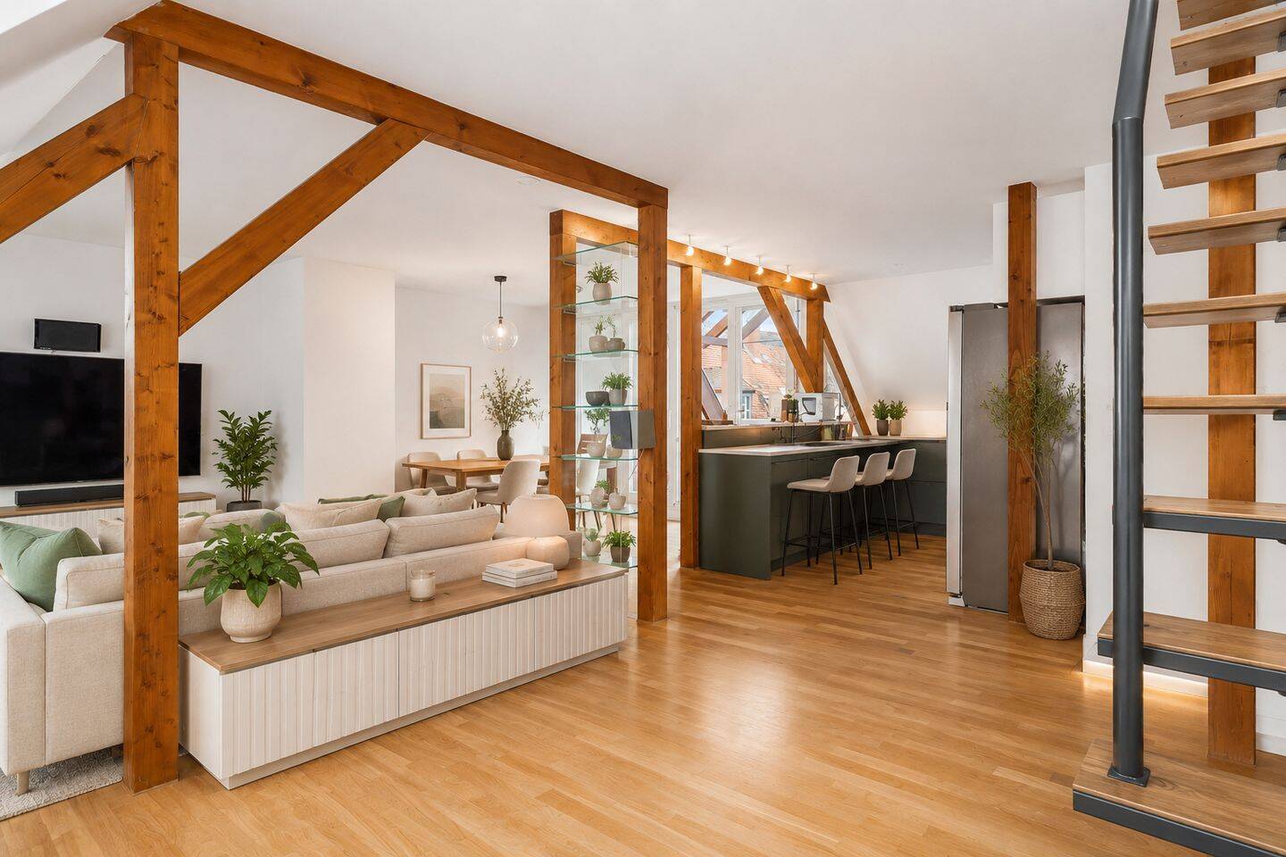 3,5-Zi.-DG-Maisonette-Wohnung mit sonnigem Flair in bevorzugter Wohnlage, ab sofort frei!, 76133 Karlsruhe
