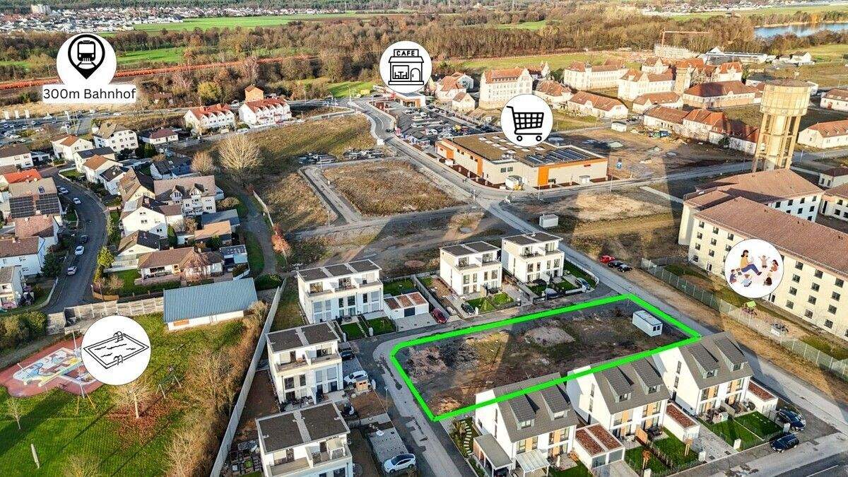 DIETZ: 6 Reihenhausgrundstücke mit Baugenehmigungen im neuen Babenhäuser Wohnquartier Kaisergärten!, 64832 Babenhausen