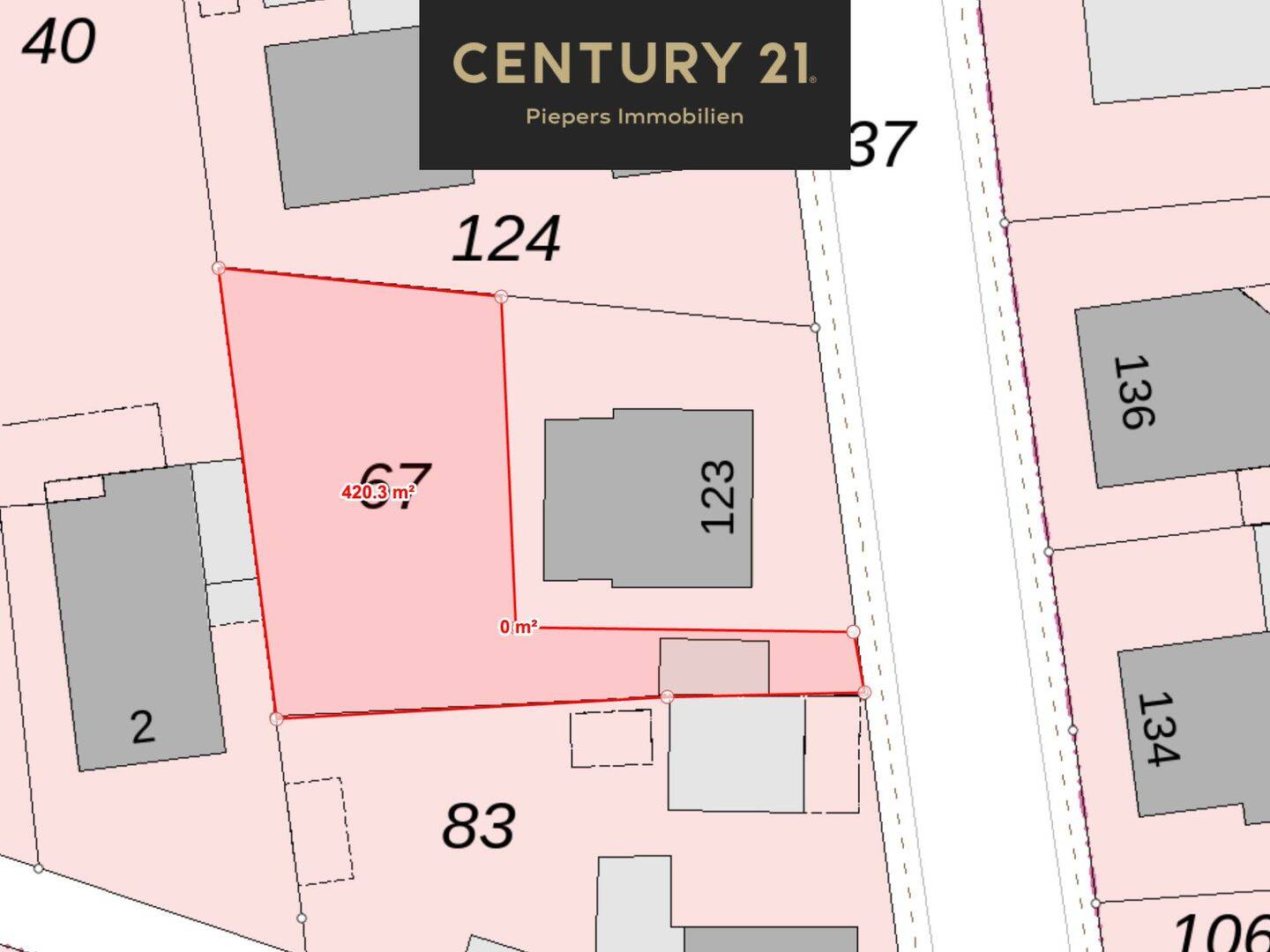 Attraktives Baugrundstück in zweiter Reihe mit ca. 420 m² Grundstücksfläche, 41844 Wegberg