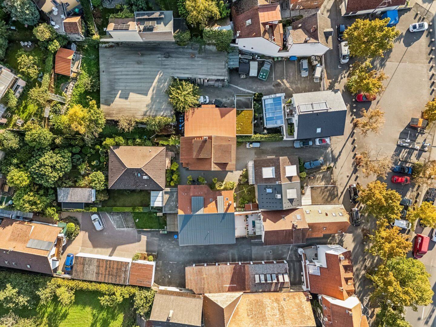 Immobilienensemble – Drei Wohnhäuser und Nebengebäuden auf großem Grundstück in Weinheim, 69469 Weinheim