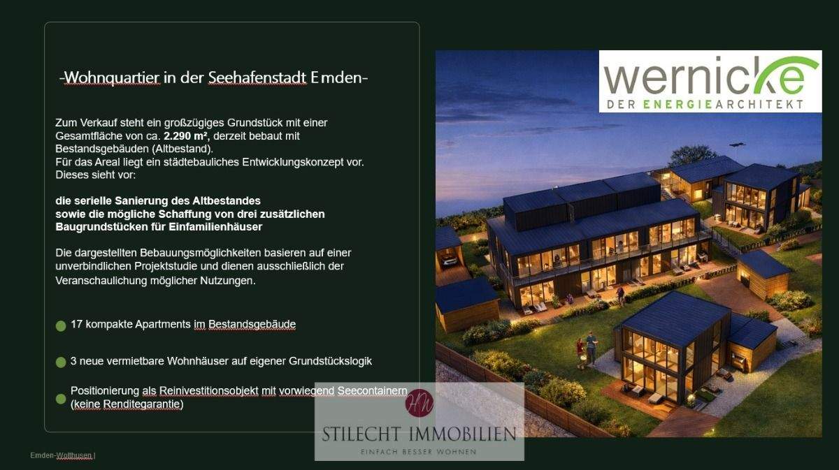 Projektiertes Grundstück m. serieller Sanierungs-u.Neubauoption in der Seehafenstadt EMD!, 26725 Emden