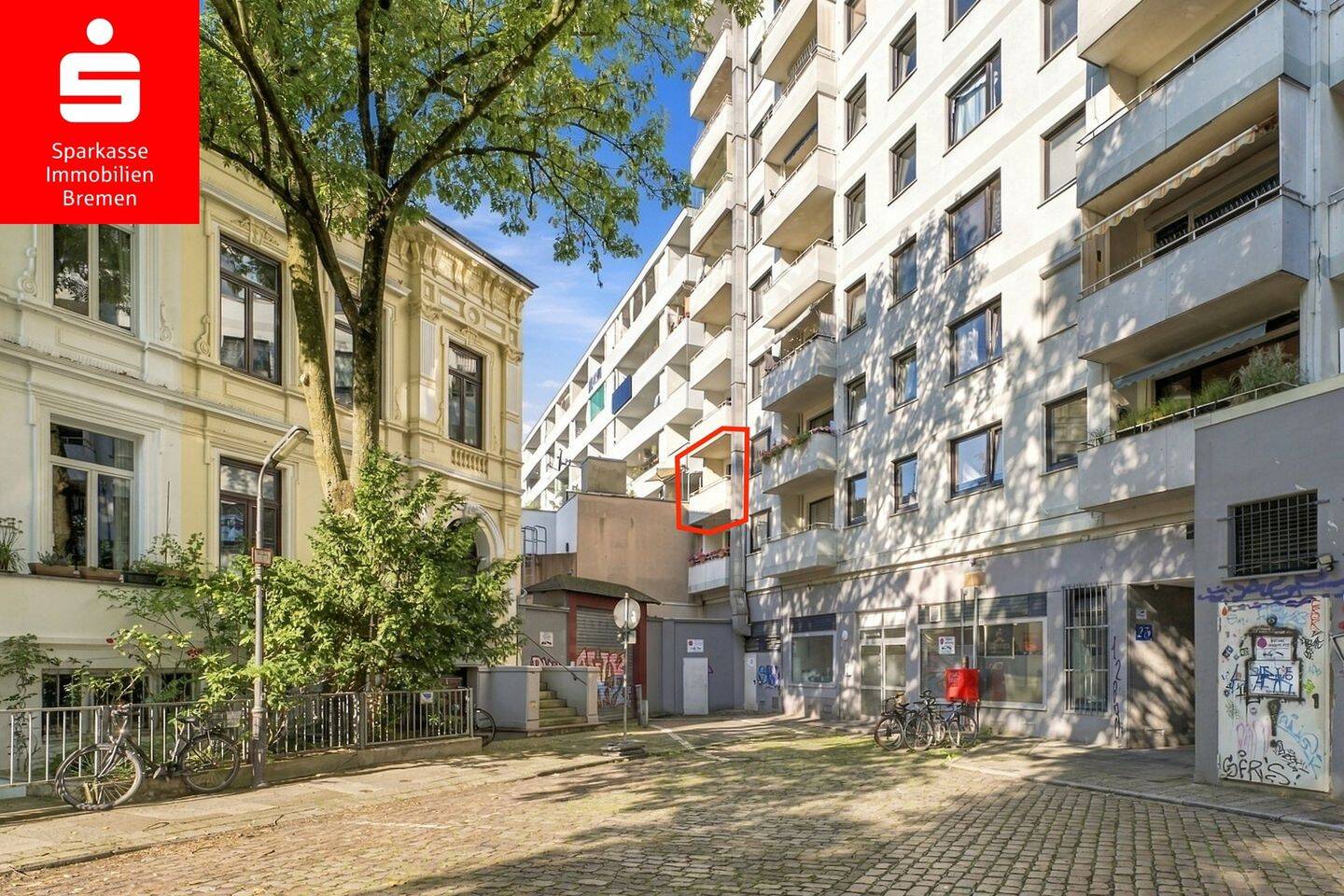Bremen-Ostertor: Gut geschnittene 2-Zimmer Wohnung mit Balkon, 28205 Bremen (Hulsberg Peterswerder)
