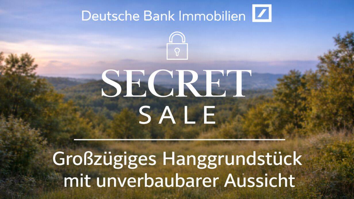1.275 m² Hanggrundstück in Bestlage mit Baugenehmigung & unverbaubarer Aussicht, 71334 Waiblingen