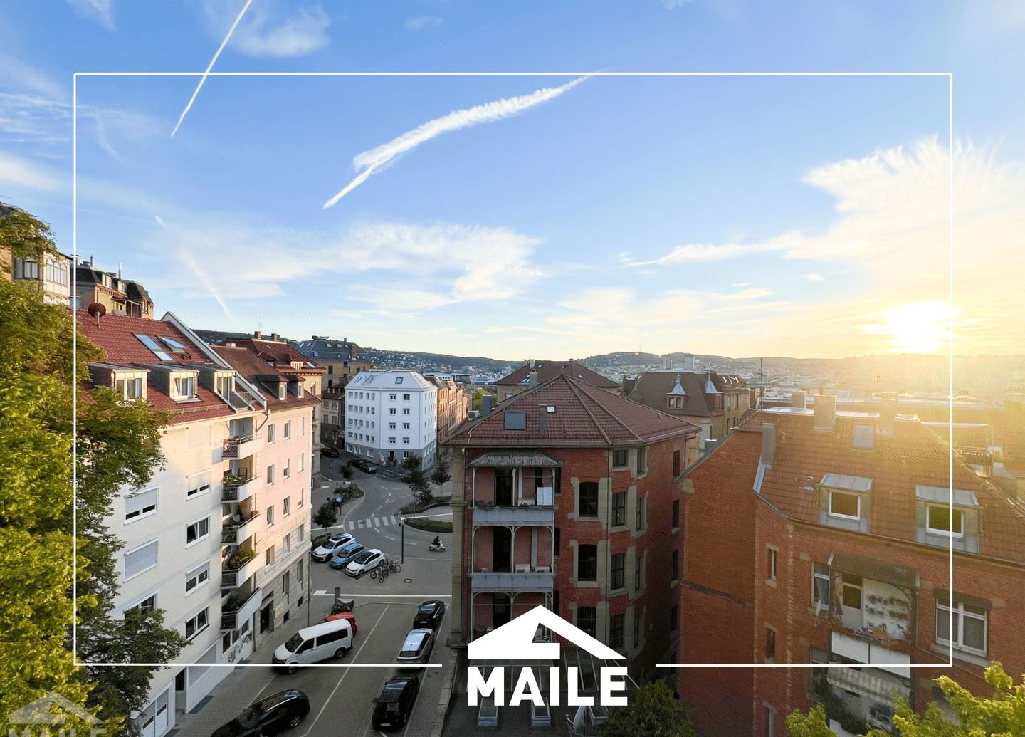 Traumhafte 3-Zimmerwohnung mit Balkon, EBK und schönem Ausblick, 70190 Stuttgart (Mitte Ost)