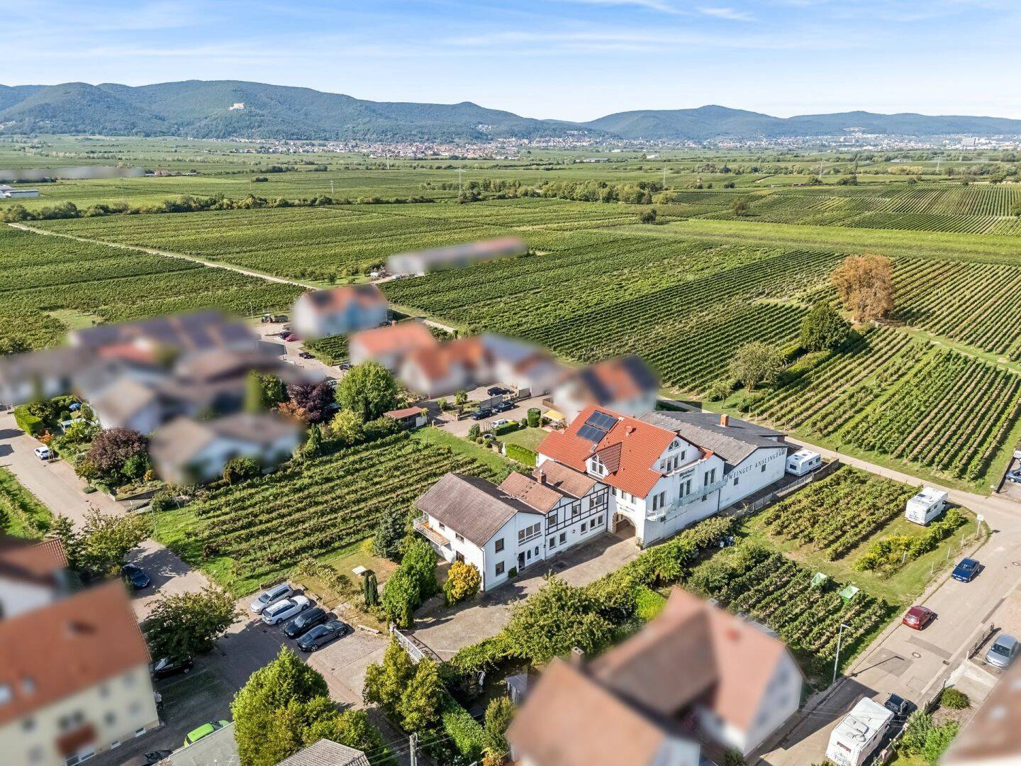 Ehemaliges Weingut – Wohnhaus, Gästezimmer und großzügige Hallenflächen, 67489 Kirrweiler (Pfalz)
