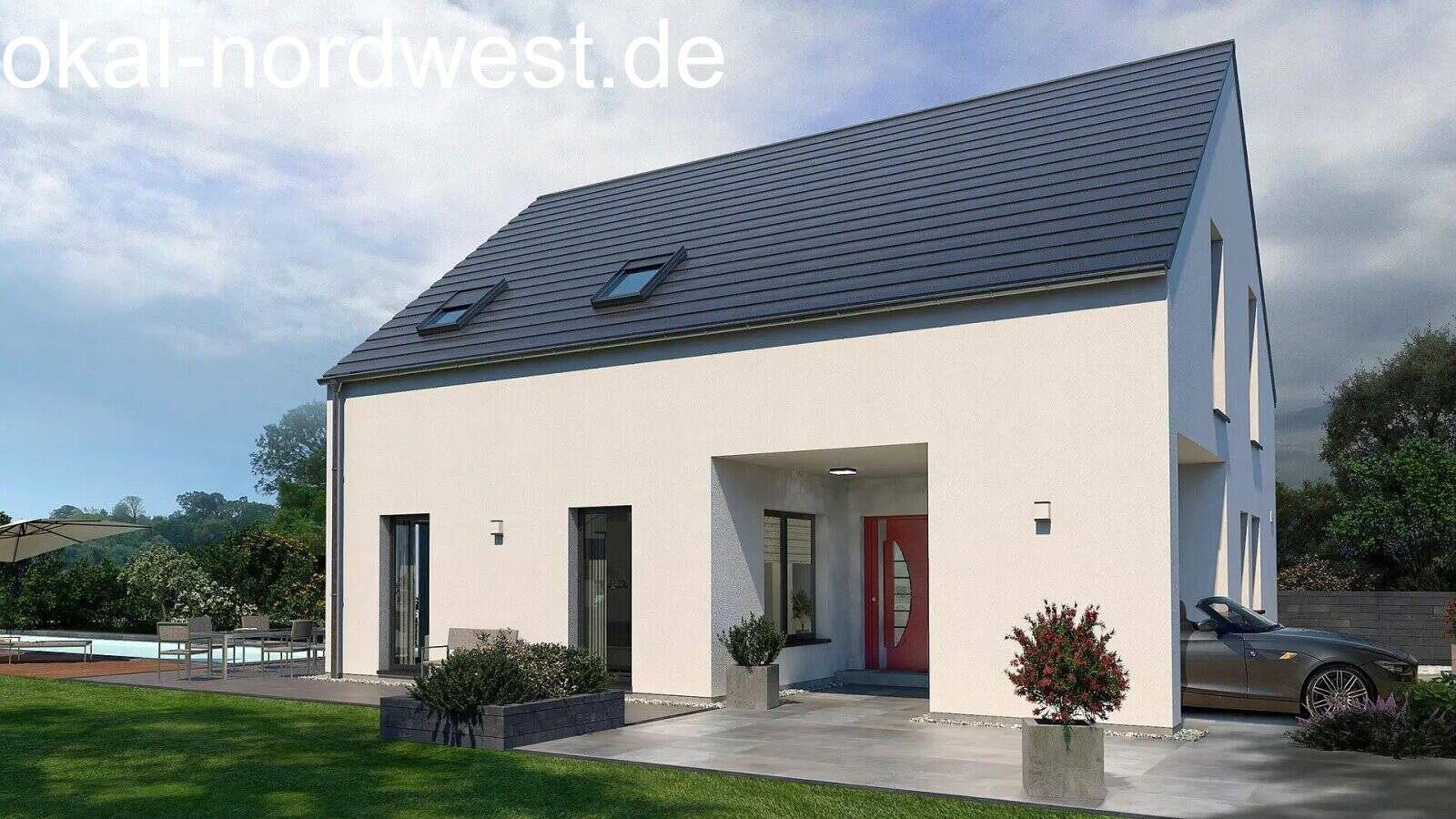 Carport im Haus integriert / Großzügiger Wohnraum  / Separater Elternbereich mit Bad und Ankleide, 44309 Dortmund (Asseln Brackel Neuasseln)