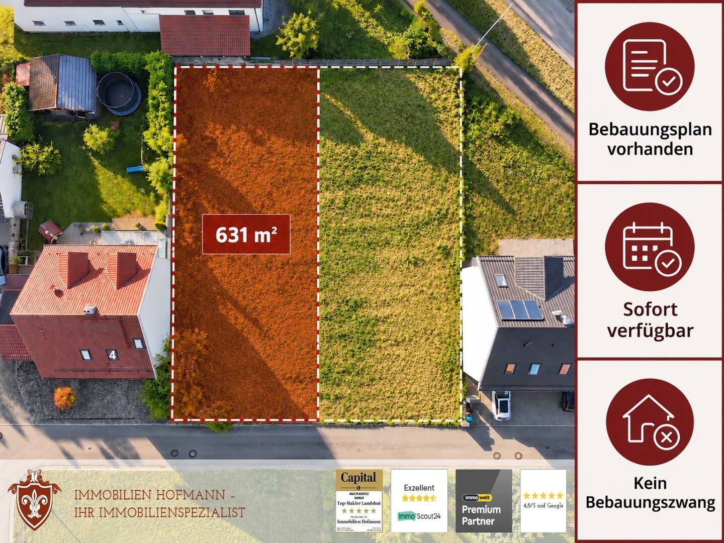 Hier können Sie mir Ihrer Familie ankommen – Großzügiges Baugrundstück, 85462 Eitting