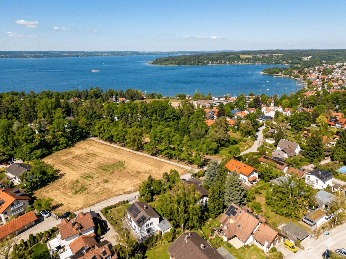 Sonniges Baugrundstück für ein Doppelhaus in Seenähe!, 82211 Herrsching a. Ammersee