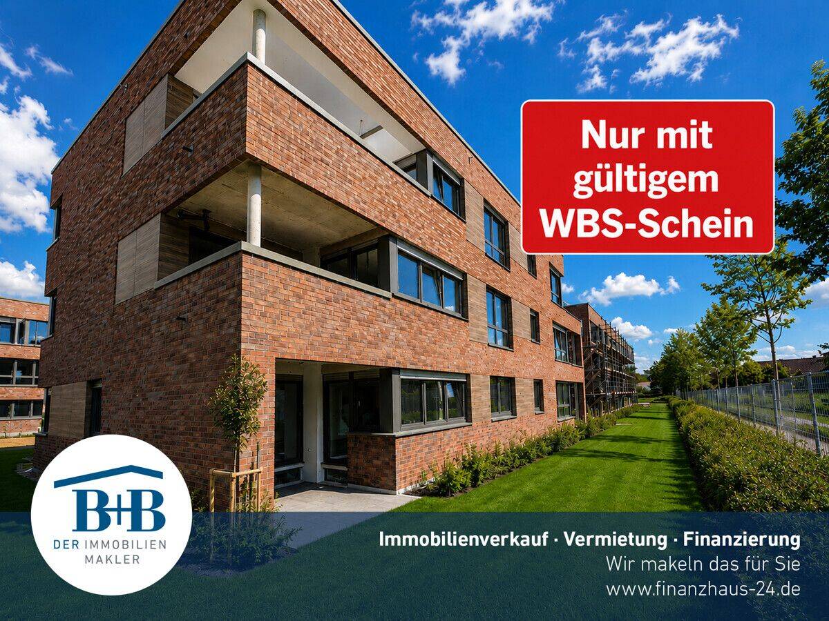 WBS Neubau-Erstbezug in Vechta – Moderne 4 -Zimmer-Wohnung mit Terrasse (EG), 49377 Vechta