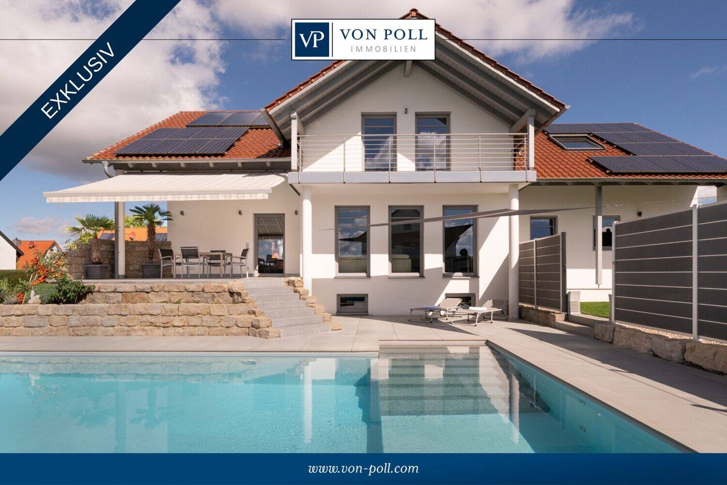 Wohnen wie im Urlaub – Einfamilienhaus mit traumhafter Poollandschaft, Außenküche und Sauna, 86650 Wemding