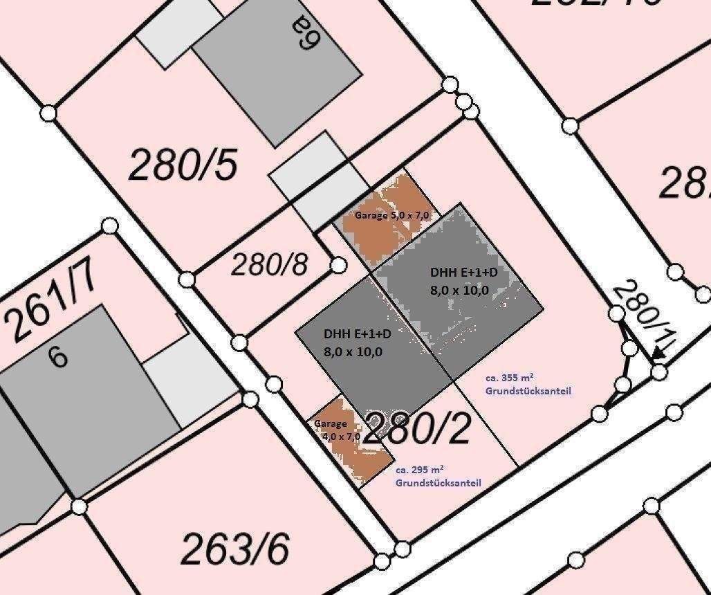 355 m² Baugrundstück für eine DHH E+1+D in Forstern zu verkaufen, 85659 Forstern