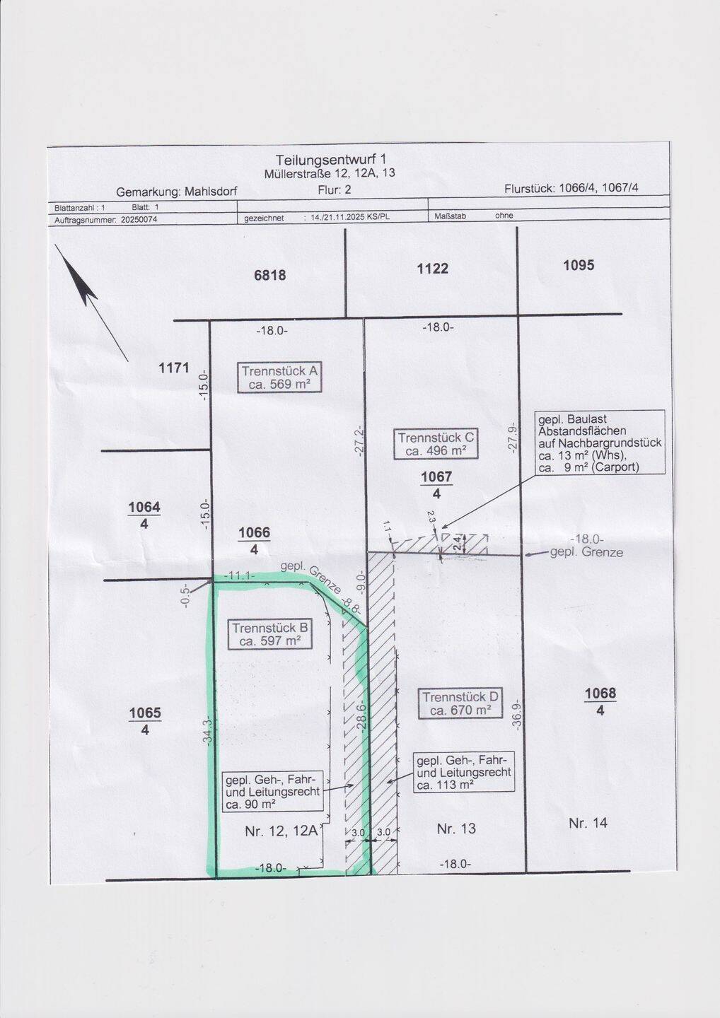 Baugrundstück in bester Lage von Mahlsdorf Süd, 12623 Berlin (Marzahn-Hellersdorf Kaulsdorf Mahlsdorf)