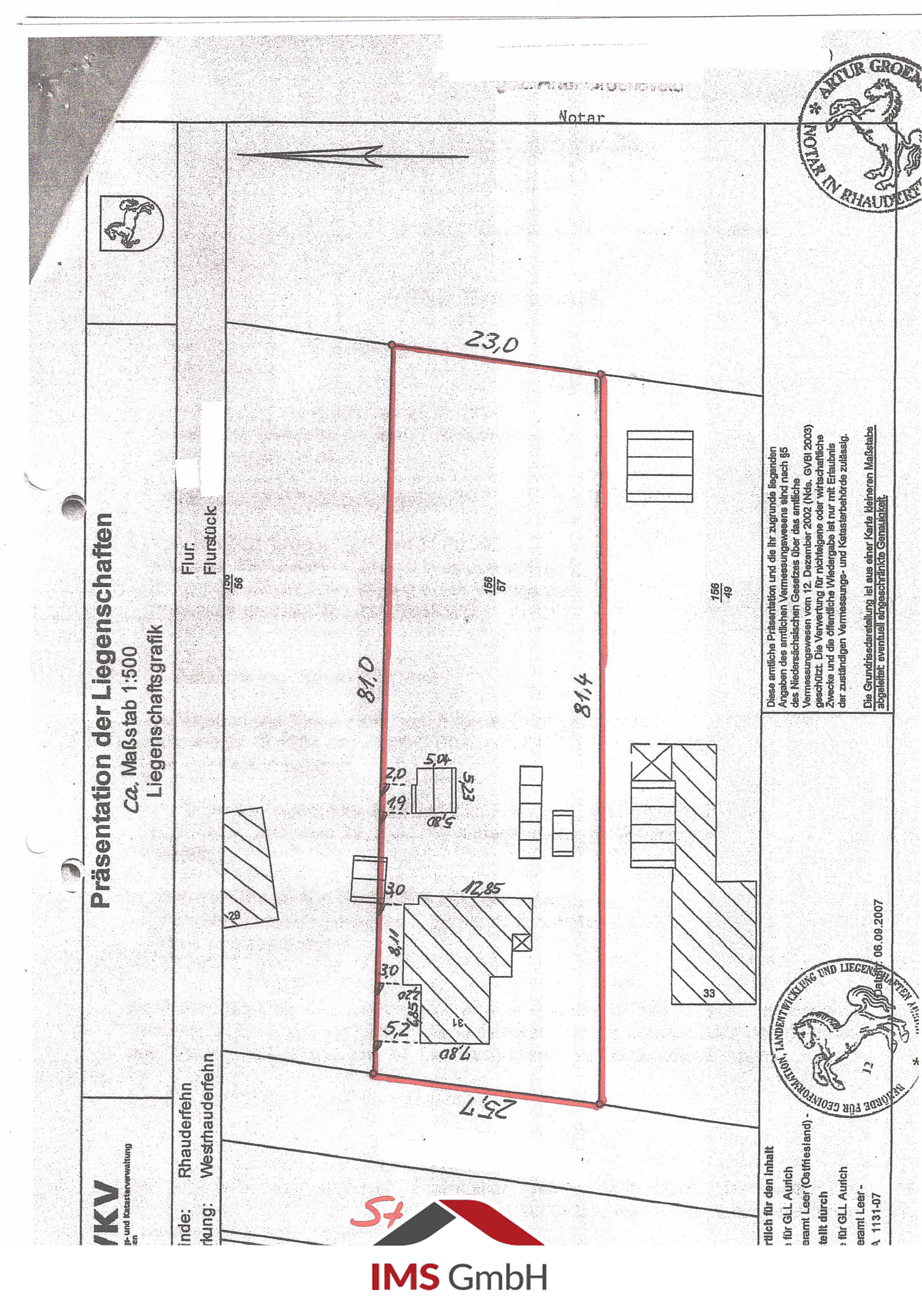 Baugrundstück mit Altgebäude in Wiekenlage von Rhauderfehn, 26817 Rhauderfehn