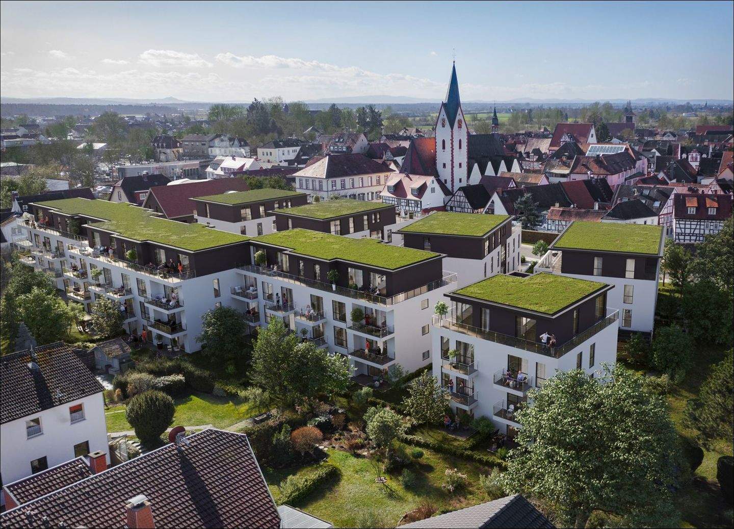 Genehmigtes Projekt für 74 Wohnungen im Stadtkern Babenhausen – Provisionsfrei-, 64832 Babenhausen