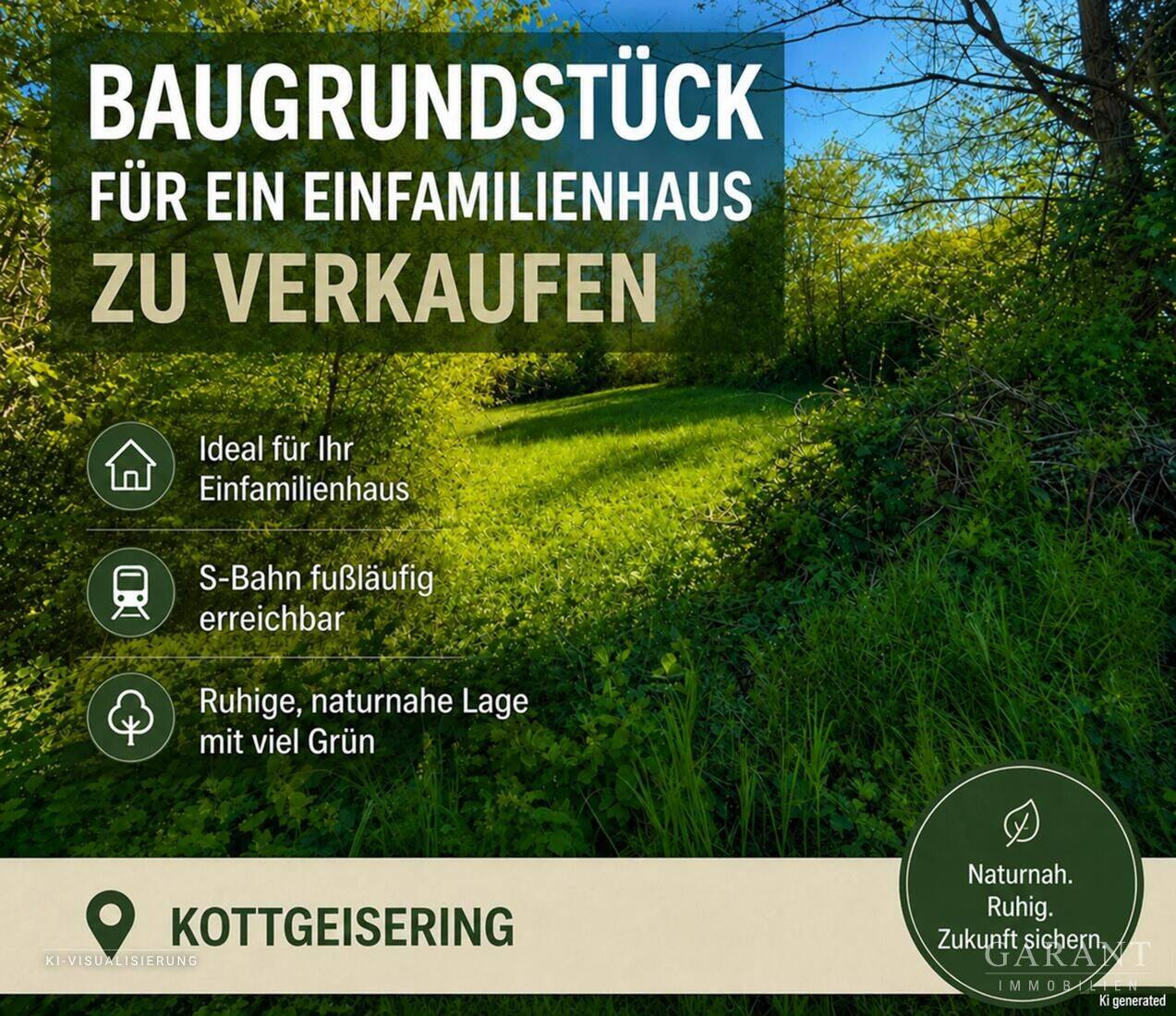 Exklusives Baugrundstück in Bestlage mit unverbaubarem Panorama, 82288 Kottgeisering