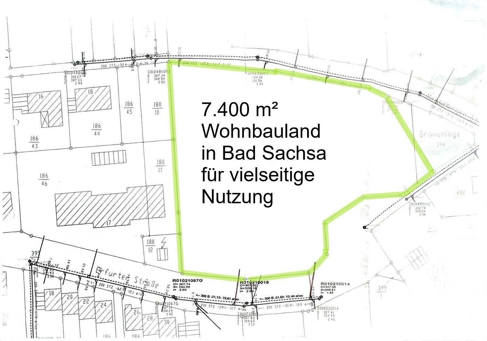Baugrundstück in Bad Sachsa: 7.400 m² Wohnbauland für vielseitige Nutzung, 37441 Bad Sachsa
