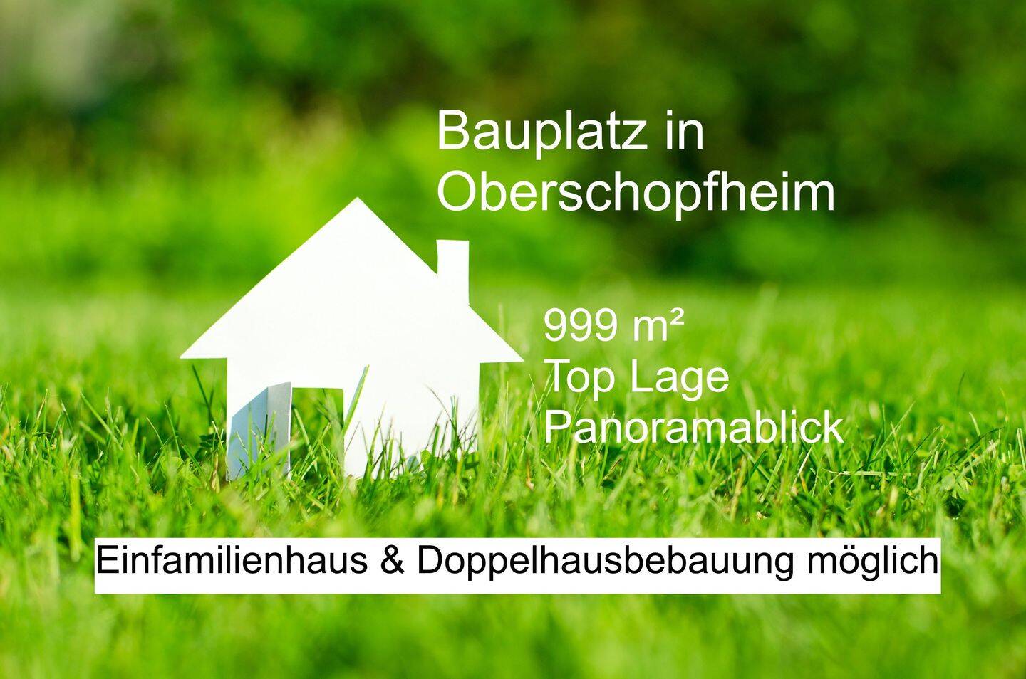 Bauplatz 999 m² (teilbar in 2 Grundstücke), Oberschopfheim, 77948 Friesenheim