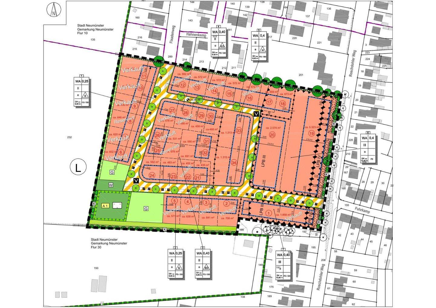 Baugrundstücke in Neumünster – Wohnen in der Nähe des Einfelder Sees, 24536 Neumünster (Brachenfeld Einfeld Tungendorf)