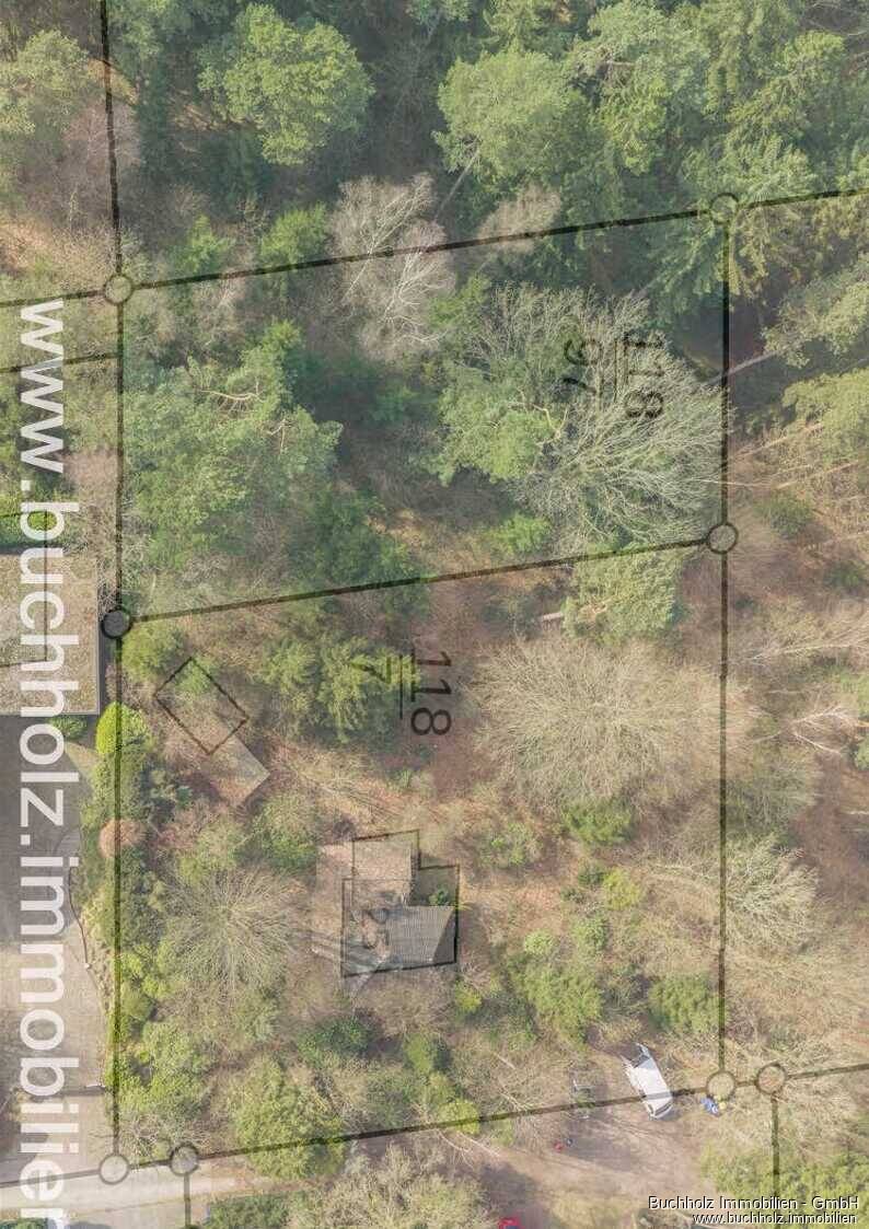 Courtagefrei – Bendestorf, Idyll pur, exklusives Baugrundstück mit eigenem Wald am Sackgassenende, 21227 Bendestorf