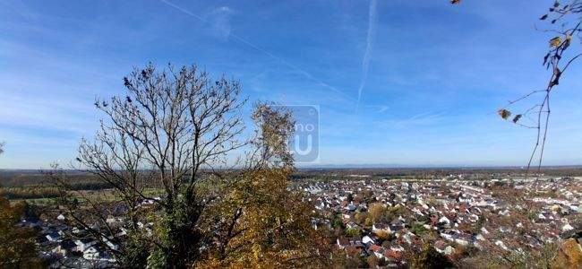 Traumlage mit Fernsicht, direkter Feld-/Waldrand: EFH o. 2DHH, 76356 Weingarten (Baden)