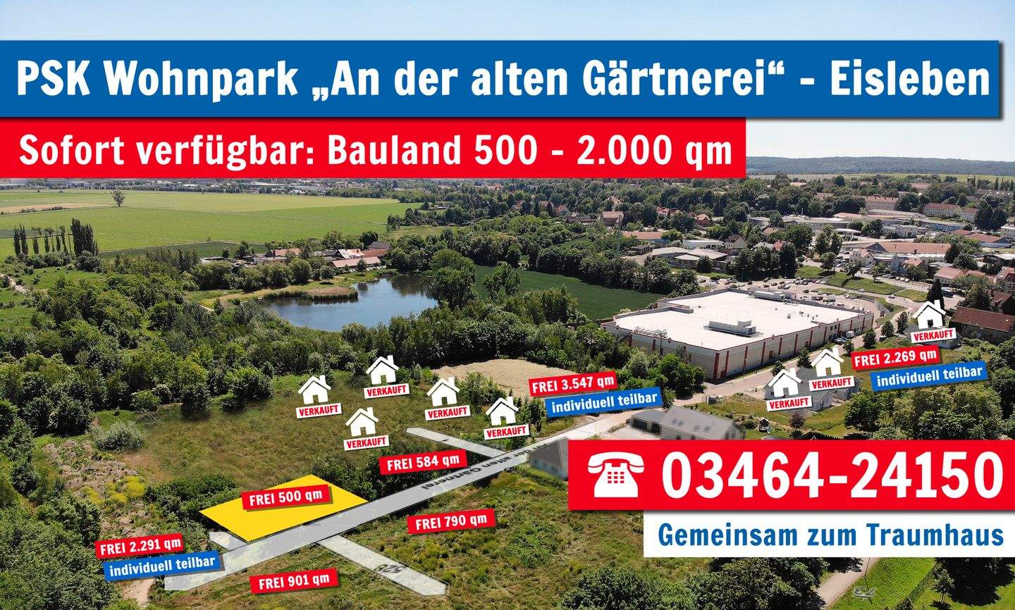 Baugrundstück im B-Plan Nr. 13 in TOP-Wohnlage!, 6295 Eisleben