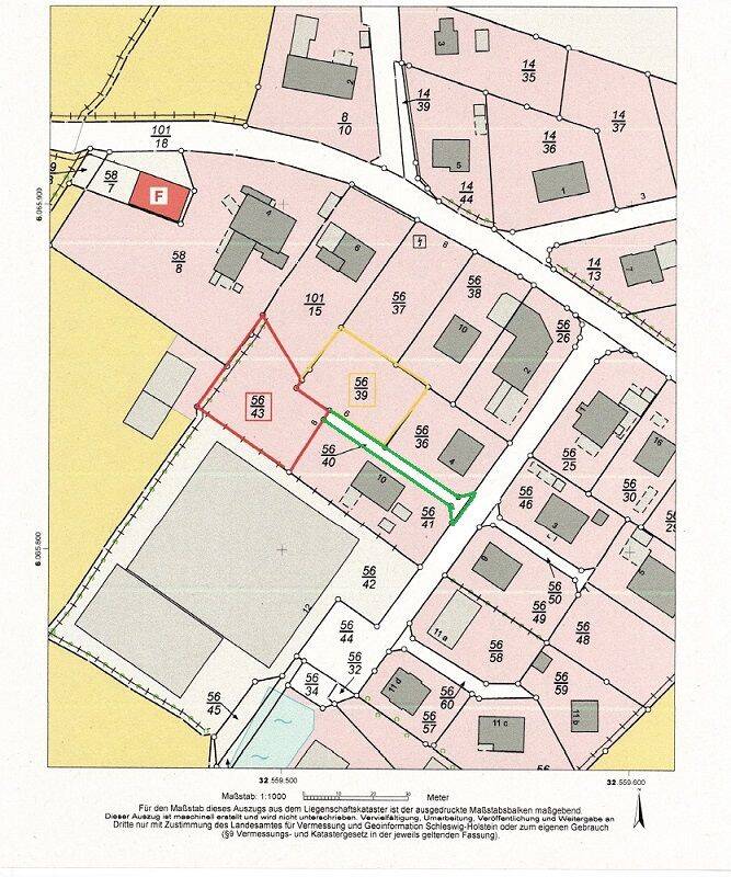 Gelting: Tolles erschlossenes Bau-Grundstück (1 von 4) mit positivem Bauvorbescheid. Provisionsfrei., 24395 Gelting