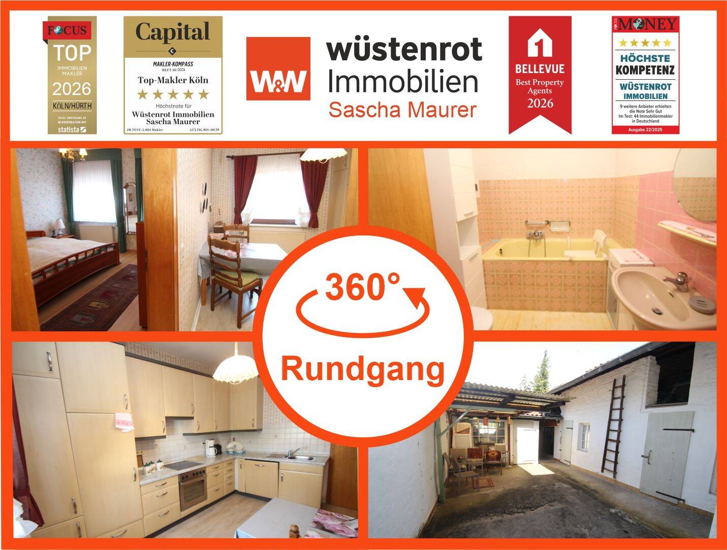 Mit 3D: Reihenmittelhaus mit viel Potenzial, 8 Zimmern & ca. 400 m² Grundstück in Bonn-Lannesdorf, 53179 Bonn (Lannesdorf Mehlem Muffendorf Pennenfeld Rüngsdorf)