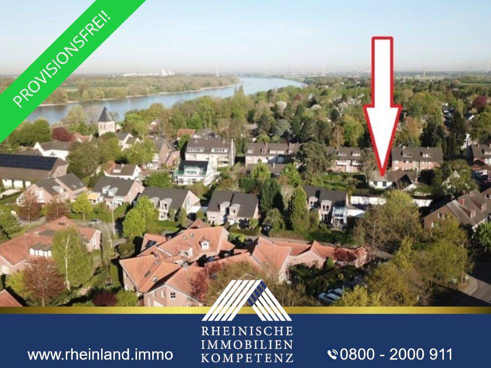 PROVISIONSFREI! DHH BAUGRUNDSTÜCK in ALT-WITTLAER am RHEIN – FUSSLÄUFIGE LAGE zum RHEINDEICH!, 40489 Düsseldorf (Angermund Kaiserswerth Kalkum Lohausen Wittlaer)