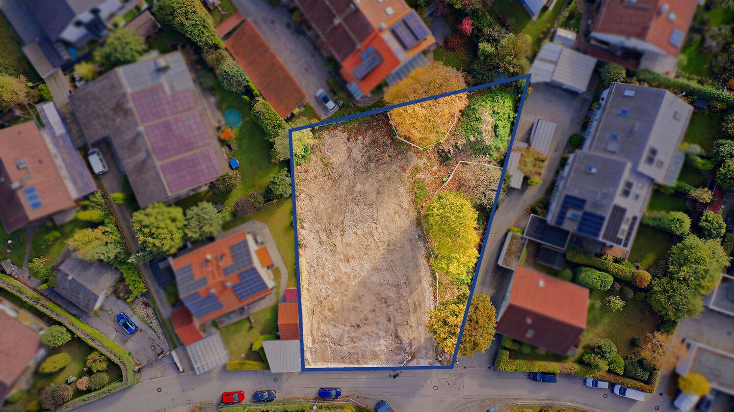Sonniges Baugrundstück für 4 DHH in Bestlage von Geretsried, 82538 Geretsried