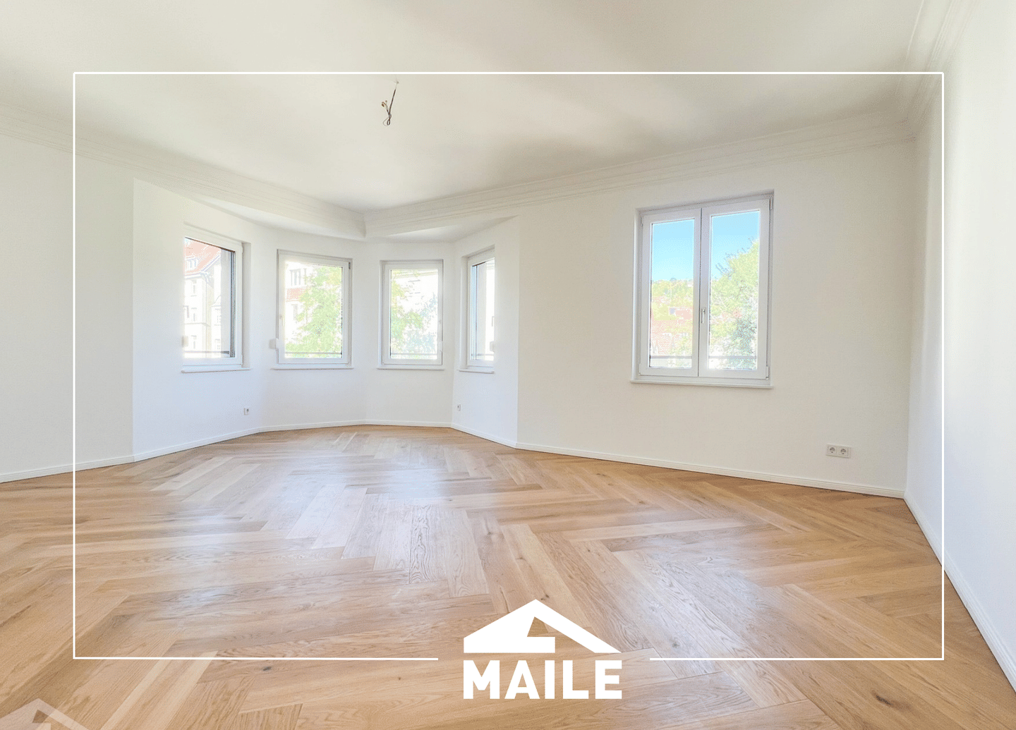 Traumhafte sanierte 4-Zimmerwohnung mit Balkon und Weitblick, 70193 Stuttgart (Nord West)