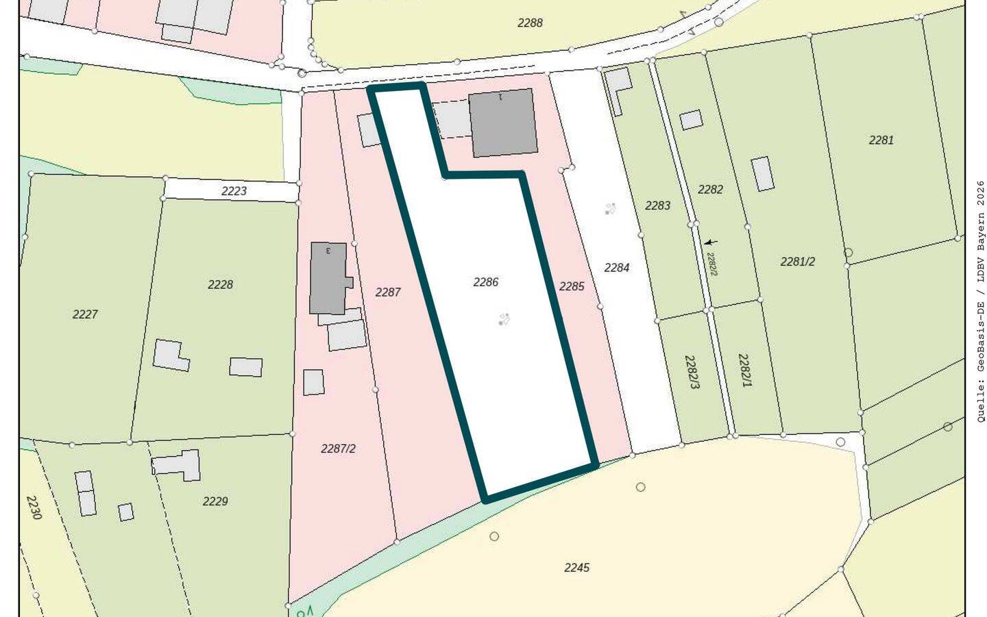 Besonderes Grundstück mit großzügiger Garten- und Grünfläche in Rottendorf, 97228 Rottendorf