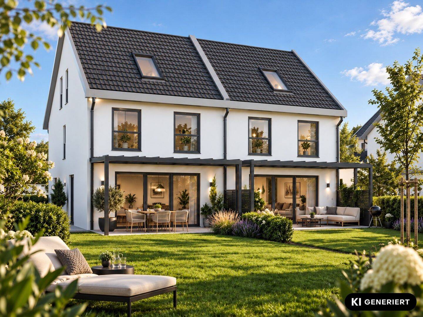 Neubau-Doppelhaushälfte mit zwei Wohneinheiten in ruhiger Feldrandlage, 74918 Angelbachtal
